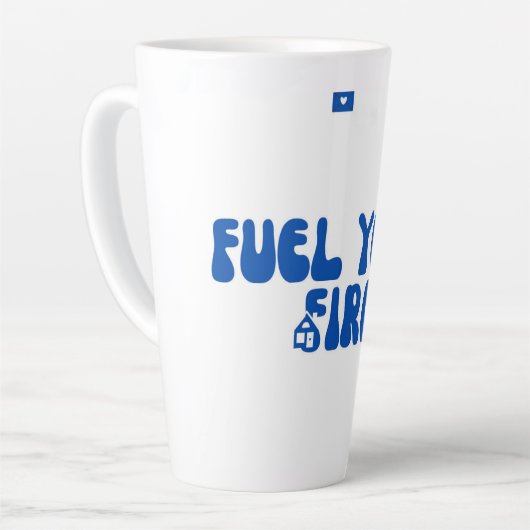 コーヒー好き カフェラテマグ (左アングル)