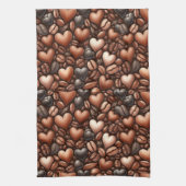 コーヒー好き キッチンタオル (縦)