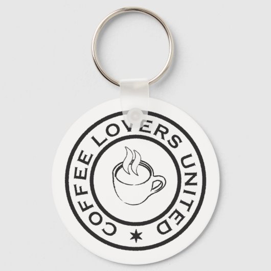 コーヒー好き キーホルダー (正面)