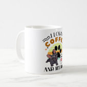 コーヒー好き - コーヒーとわんちゃんが大好き コーヒーマグカップ (正面左)