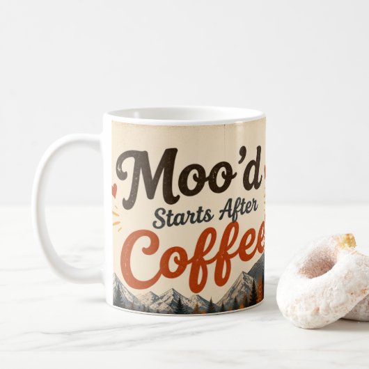 コーヒー好き コーヒーマグカップ (ドーナツ)
