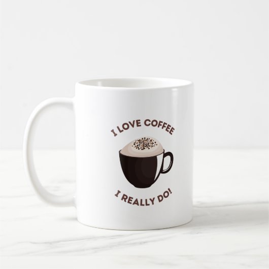 コーヒー好き コーヒーマグカップ (左)
