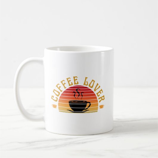 コーヒー好き コーヒーマグカップ (左)
