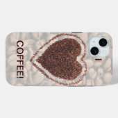 コーヒー好き コーヒー豆 ハート 15 プラス Case-Mate iPhoneケース (裏面 (横))