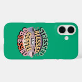 コーヒー好き:ストレス賛美とコーヒー取り込み Case-Mate iPhoneケース (裏面 (横))