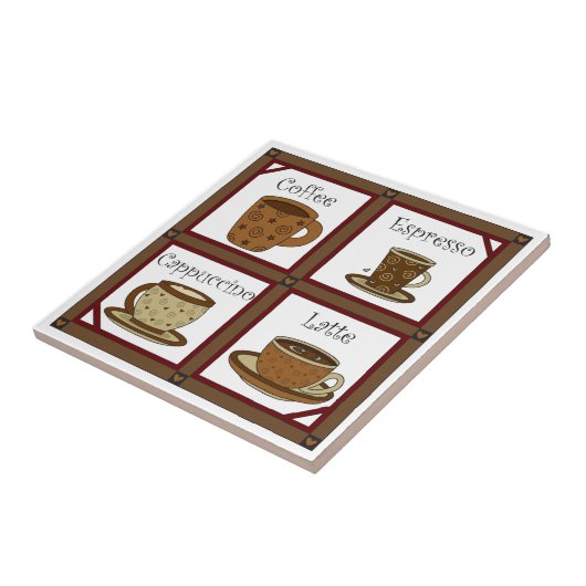 コーヒー好き タイル (側面)