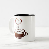 コーヒー好き ツートーンマグカップ (正面左)