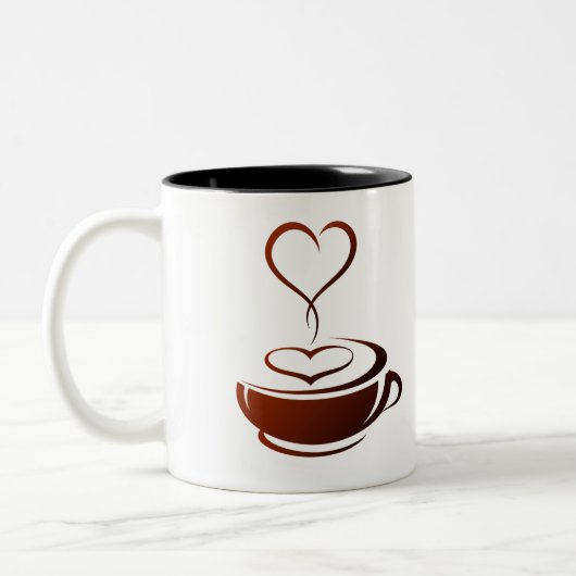コーヒー好き ツートーンマグカップ (左)