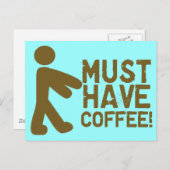 コーヒー好き ポストカード (正面/裏面)