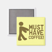 コーヒー好き マグネット (正面/裏面)