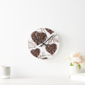 コーヒー好き！! ラウンド壁時計 (ホーム)