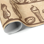 コーヒー好き ラッピングペーパー (ロールコーナー)