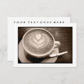 コーヒー好き 招待状 (正面/裏面)