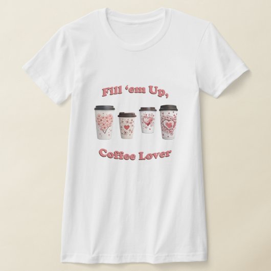 コーヒー好き! Tシャツ (レイダウン)