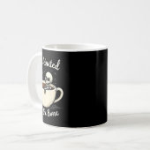 コーヒー好きBon Skeletonにおもしろいカフェインした コーヒーマグカップ (正面左)