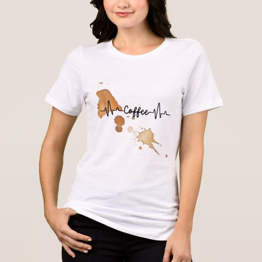 コーヒー好きTシャツ トライブレンドTシャツ (正面)