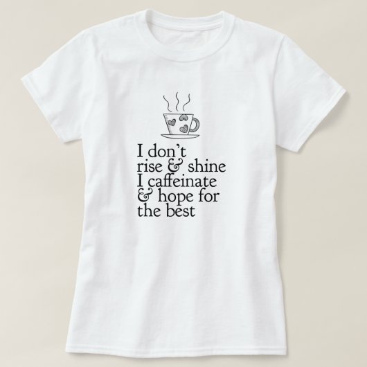 コーヒー好きTシャツ Tシャツ (デザイン正面)