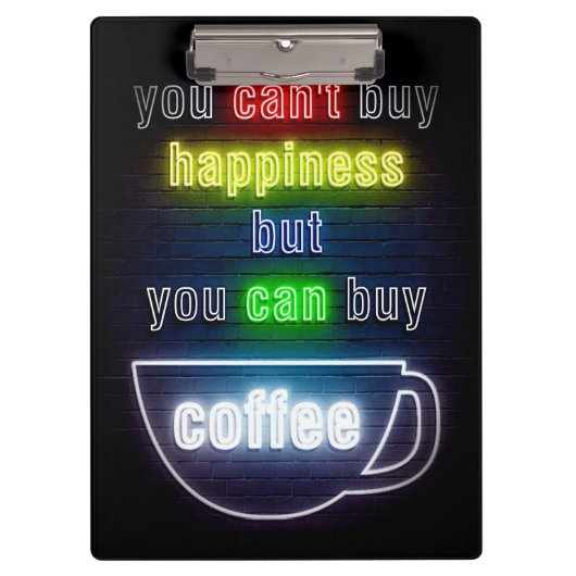 コーヒー好きYou can 買 Coffee クリップボード (正面)