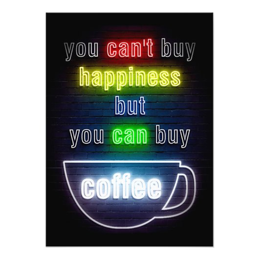 コーヒー好きYou can 買 Coffee フォトプリント (正面)