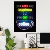 コーヒー好きYou can 買 Coffee ポスター (ホームオフィス)