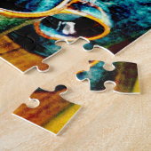 コーヒー好カラフルきの方へのコーヒーマグのプレゼント ジグソーパズル (側面)