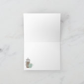 コーヒー好パーソナライズされたきの脚本 ノートカード (内部)