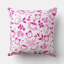 コーヒー好モダンきヴィンテージモダンピンパターン クッション