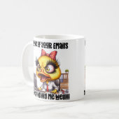 コーヒー好笑わされるきの方への贈り物、コーヒおもしろいーマグカップ コーヒーマグカップ (正面左)