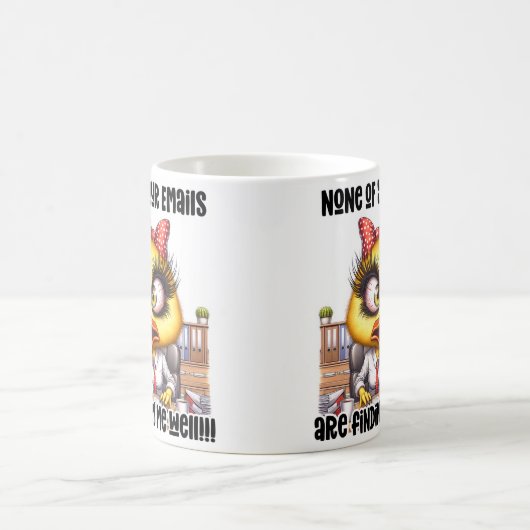 コーヒー好笑わされるきの方への贈り物、コーヒおもしろいーマグカップ コーヒーマグカップ (中央)