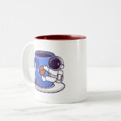 コーヒー宇宙、コーヒータイム ツートーンマグカップ (正面左)