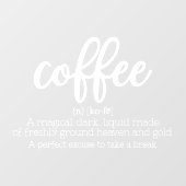 コーヒー定義ショップデコー ウィンドウサイン (シート)
