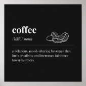 コーヒー定義ムードを変える飲料（黒） ポスター (正面)