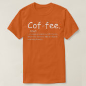 コーヒー定義 Tシャツ (デザイン正面)