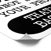 コーヒー対ベーコンポスタおもしろいー ポスター (角)