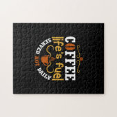 コーヒー寿命の燃料は毎日熱く出ていた ジグソーパズル (横)