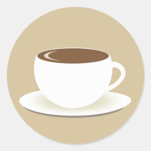 コーヒー封筒用シールシール ラウンドシール