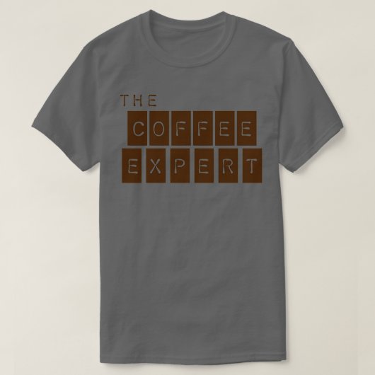 コーヒー専門家 Tシャツ (デザイン正面)
