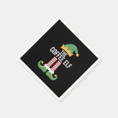 コーヒー小妖精や小人ファミリーマッチンググループクリスマス スタンダードカクテルナプキン (角)