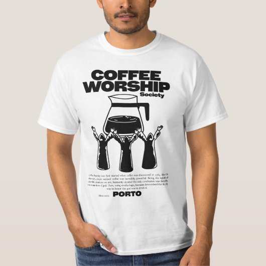 コーヒー崇拝 Tシャツ (正面)