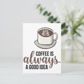 コーヒー常時グッドアイディア ポストカード (スタンド正面)
