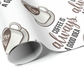 コーヒー常時グッドアイディア ラッピングペーパー (ロールコーナー)