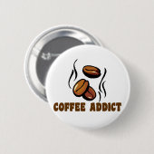 コーヒー常習者 缶バッジ (正面&裏面)