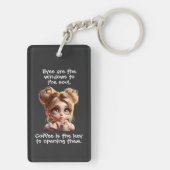 コーヒー幽霊 キーホルダー (裏面)