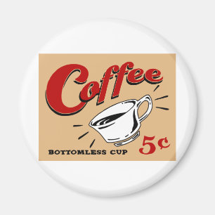 コーヒー底なしのコップ マグネット