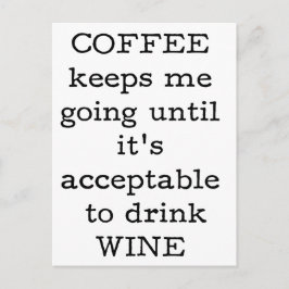コーヒー引用文おもしろい-. ポストカード