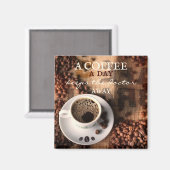 コーヒー引用文かわいい磁石 マグネット (正面/裏面)