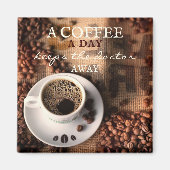 コーヒー引用文かわいい磁石 マグネット (正面)