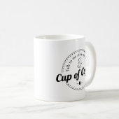 コーヒー引用文の最初のカップの後で私に話おもしろいす コーヒーマグカップ (正面右)