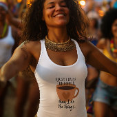 コーヒー引用文ホワイトウーマンタンクトップ タンクトップ