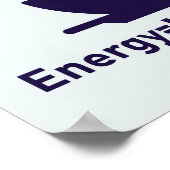 コーヒー引用文、エネルギーミルクコーヒー ポスター (角)